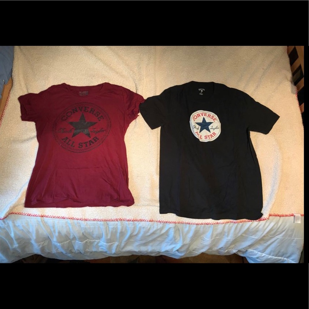 2 converse T shirts